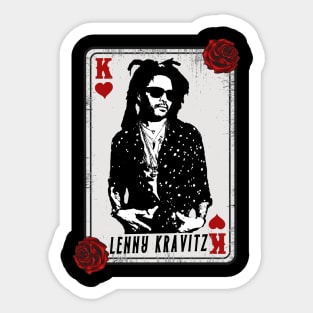 Vintage Card Lenny Kravitz Sticker